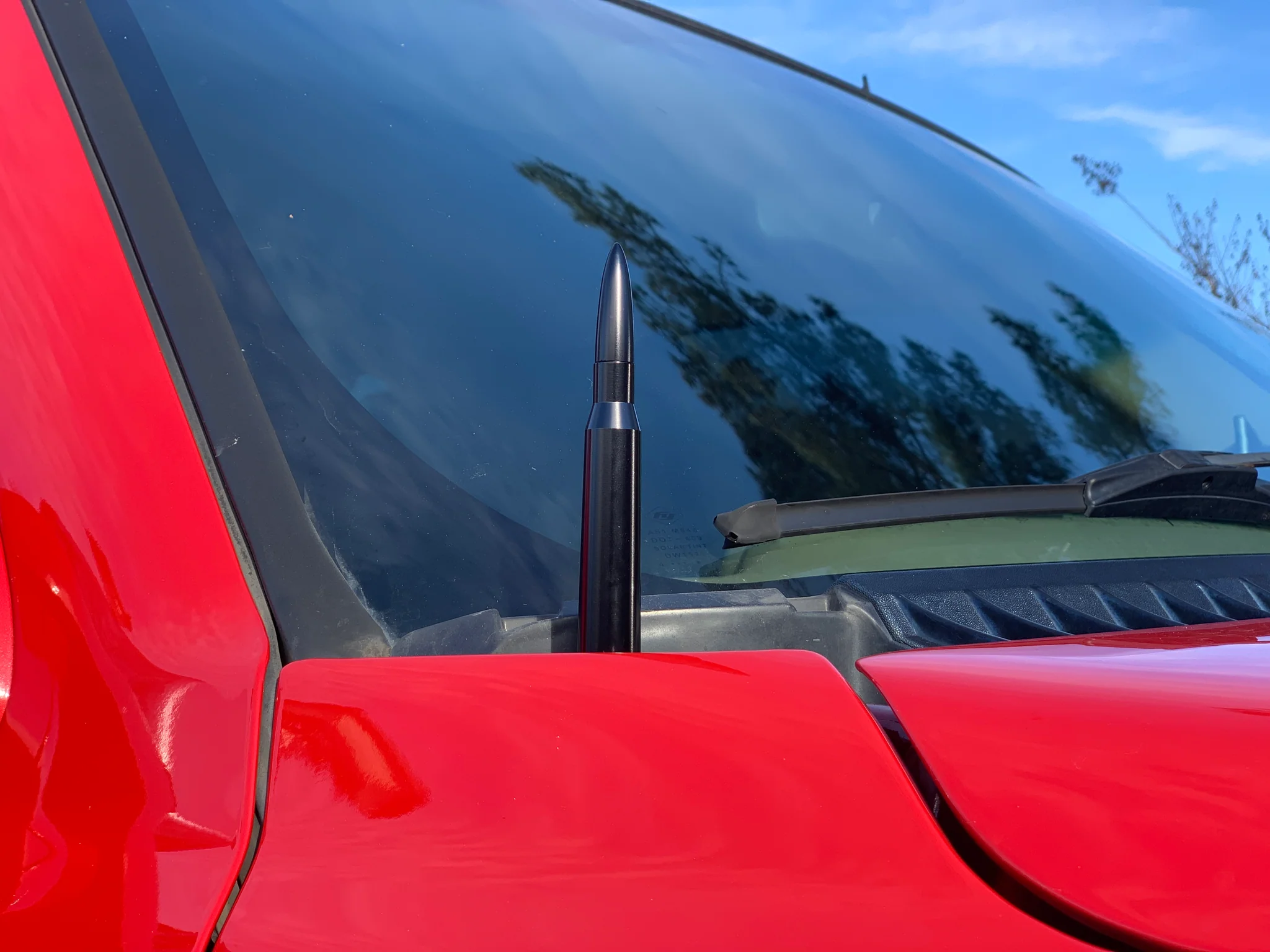 red truck bullet antenna