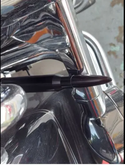 Real life image of ONE250 Bullet Antenna For Harley Davidson