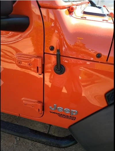 Real life image of ONE250 Bullet Antenna For Jeep Gladiator