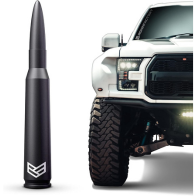 Ronin Factory 50 Cal Bullet Antenna for Ford F150 F250 F350 Super Duty Ford Raptor Ford Bronco Truck Ford F-150 Accessories F150 Antenna