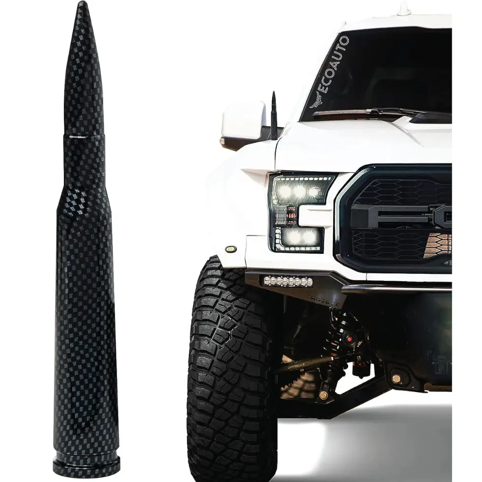 best value ecoauto carbon fiber bullet antenna